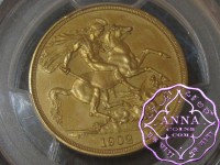 Great Britain 1902 Edward VII Matte Proof Gold 2 Pounds PCGS PR62