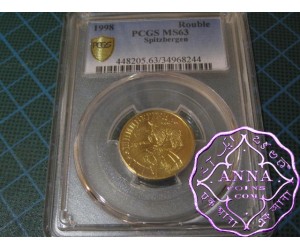SPITZBERGEN 1998 Six Coins Full Set PCGS MS63-66