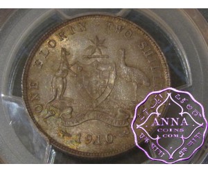 Australia 1910 Florin PCGS MS64