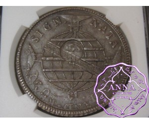 Azores 1887 Portuguese Colony Counterstamped 1200 Reis NGC AU58