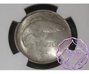Ireland 1942 Florin NGC MS64