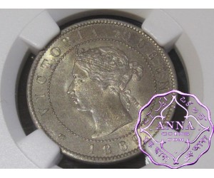 Jamaica 1869 Victoria 1/2 Penny NGC MS65+