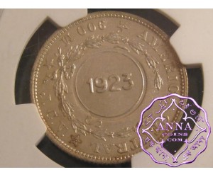 Costa Rica 1923/1903 Counterstamp 50 Centimos NGC MS64