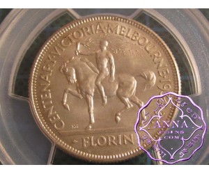 Australia 1934-35 Centenary Florin PCGS MS65