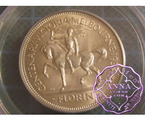 Australia 1934-35 Centenary Florin PCGS MS65