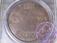 Spain 1821 Majorca Ferdinand VII 30 Sueldos PCGS XF40
