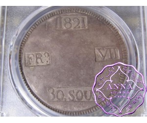 Spain 1821 Majorca Ferdinand VII 30 Sueldos PCGS XF40