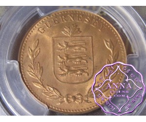 Guernsey 1920-H 8 Doubles PCGS MS65 RD