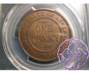 Australia 1935 Proof Halfpenny & Penny PCGS PR63BN