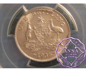 Australia 1936 Shilling PCGS MS63