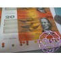 1989 McD $20 U1  Phillips/Fraser Uncut of 10 UNC