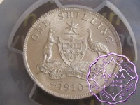 Australia 1910 Shilling PCGS MS63