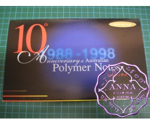 1998 $1010th Anniversary NPA Premium Two banknotes Folder