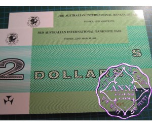 1991 $2 NPA Sydney Fair folder pair