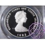 Turks & Caicos 1982 Silver Proof 10 Crowns PCGS PR69DCAM Deep Ultra Cameo