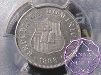 Dominican 1888 A 2 1/2 Centavos PCGS MS63