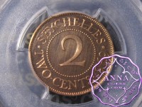 Seychelles 1969 Proof 2 Cents PCGS PR66RD