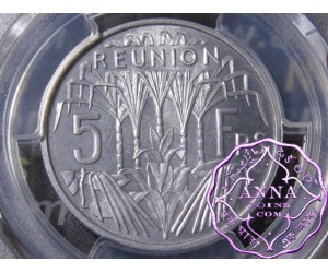 Reunion 1955 French Overseas Department Essai Specimen 5 Fr PCGS SP67
