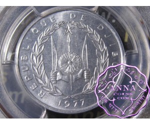 Djibouti 1977 French Colony Essai Specimen 5 Fr PCGS SP68