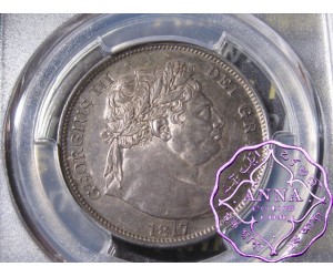 Great Britain 1817 George III Halfcrown PCGS MS62