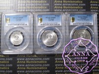 Portugal 1960 Henry the Navigator Set of 5-10-20 Escudos PCGS MS63-65