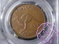 Australia 1946 Penny PCGS MS62BN