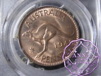 Australia 1948 M Penny PCGS MS63RB