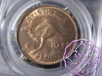 Australia 1948 M Penny PCGS MS64RB
