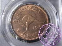Australia 1948 M Penny PCGS MS65RB