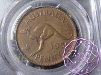 Australia 1950 M Penny PCGS MS63BN Double Date