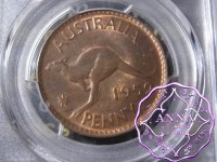 Australia 1952 M Penny PCGS MS63RB