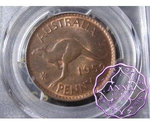 Australia 1952 M Penny PCGS MS63RB