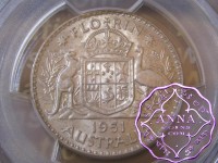 Australia 1951 Florin PCGS MS63