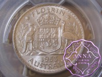 Australia 1953 Florin PCGS MS63