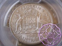 Australia 1953 Florin PCGS MS63