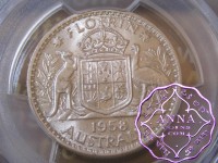 Australia 1958 Florin PCGS MS65