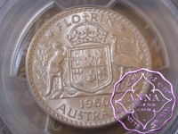 Australia 1960 Florin PCGS MS63