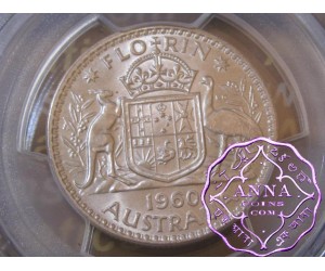 Australia 1960 Florin PCGS MS63