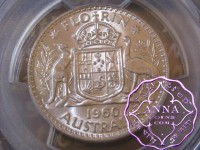 Australia 1960 Florin PCGS MS63+