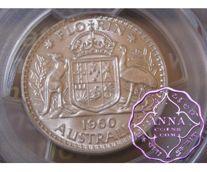Australia 1960 Florin PCGS MS64