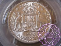 Australia 1960 Florin PCGS MS64+
