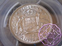 Australia 1961 Florin PCGS MS64