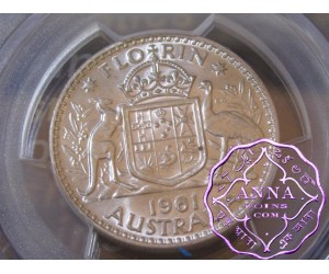 Australia 1961 Florin PCGS MS64