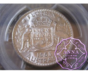 Australia 1963 Florin PCGS MS65