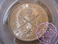 Australia 1951 Golden Jubilee Florin PCGS MS63