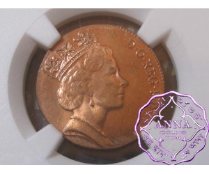 UK 1997 2P Struck on 1P Plan Mint Error NGC MS65RD