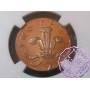 UK 1997 2P Struck on 1P Plan Mint Error NGC MS65RD