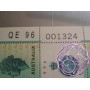 1996 $5 NPA 30 Years of decimal currency banknote and pane of 10 stamps