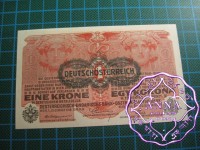 Austria 1916 Krone Pick#20 aUNC