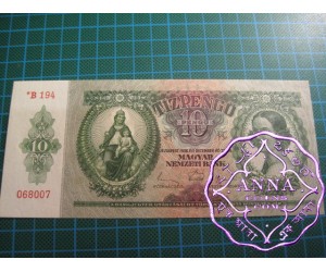 Hungary 10 Pengo 22.12.36 Star note UNC